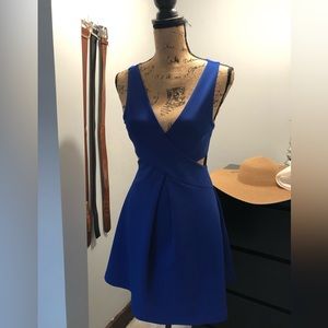 Royal blue party dress